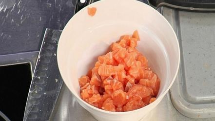 Рецепт тартара из семги на апельсине
