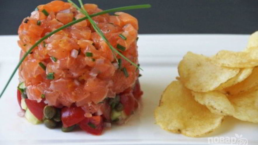 Рецепт тартара из семги