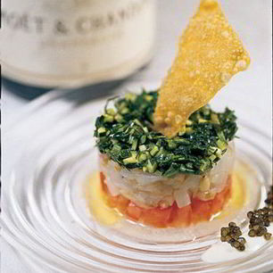 Рецепт Тартара из томатов, дорады и цукини