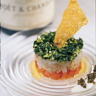 Рецепт Тартара из томатов, дорады и цукини