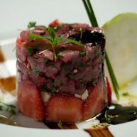 Рецепт Тартара из тунца со свежей клубникой