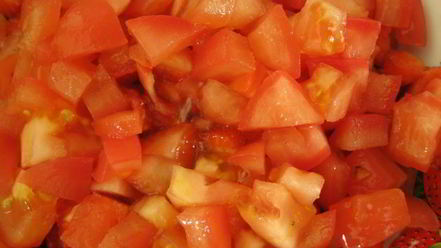 Рецепт тартара клубнично-помидорный