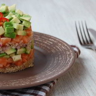 Рецепт Тартара с лососем и авокадо