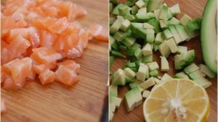 Рецепт тартара с лососем и авокадо