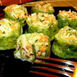 Рецепт Теплого тартара ролл из семги