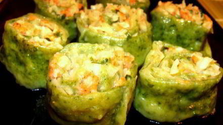 Рецепт теплого тартара ролл из семги