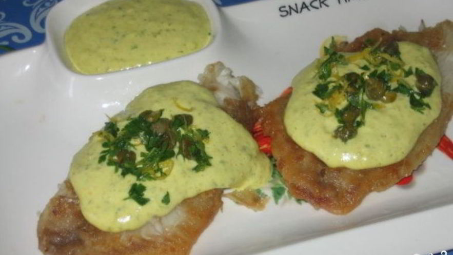 Рецепт трески под соусом тартар