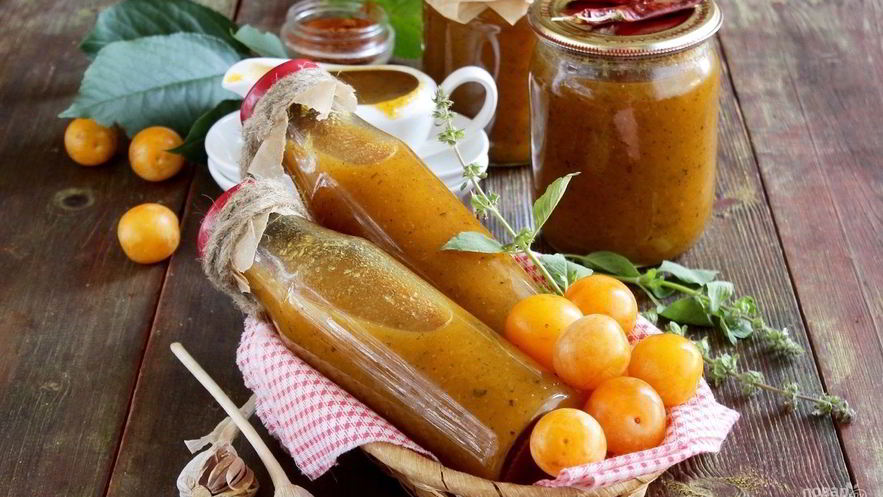 Рецепт соуса ткемали из алычи на зиму