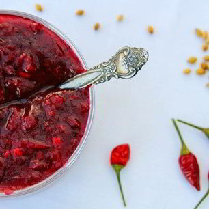 Рецепт Соуса Ткемали из красной алычи