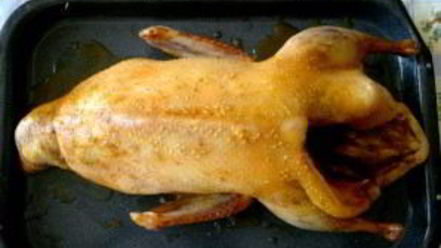 Рецепт утки в соусе ткемали с медом