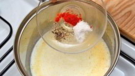 Рецепт молочно-сырного соус