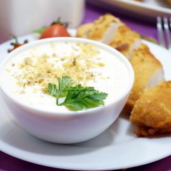 Рецепт Сырного соуса с чесноком