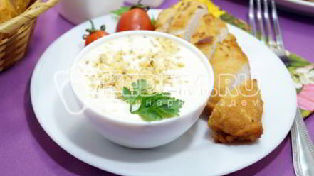 Рецепт сырного соуса с чесноком