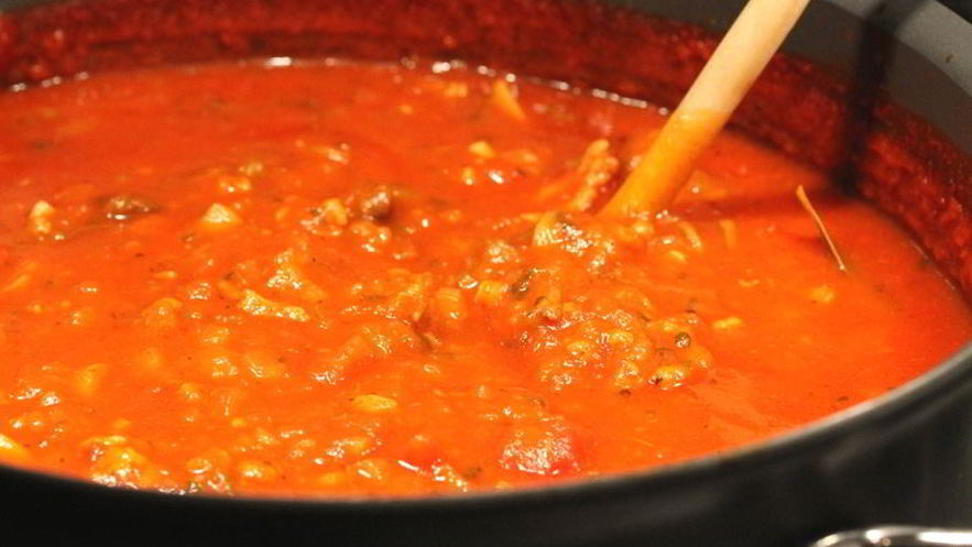 Рецепт томатна-мясного соус
