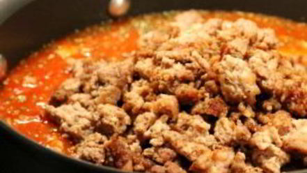 Рецепт томатна-мясного соус