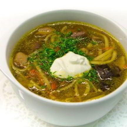 Рецепт Ароматного грибного супа с вермишелью