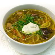 Рецепт Ароматного грибного супа с вермишелью