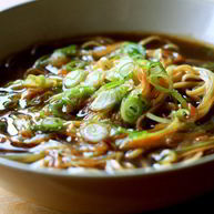 Рецепт Азиатского супа с яичной лапшой
