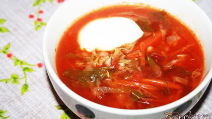 Рецепт Борща, диета 5