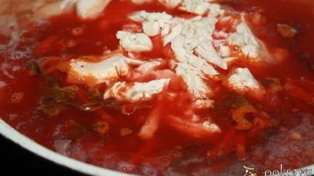 Рецепт борща, диета 5