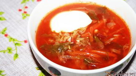Рецепт борща, диета 5