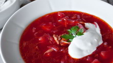 Рецепт борща из свинины