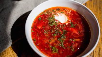 Рецепт Борща из языка