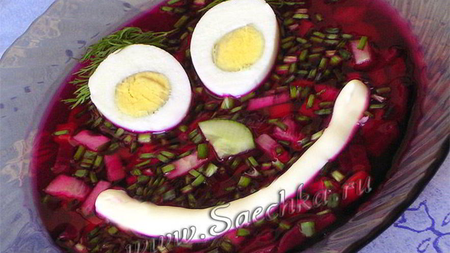 Рецепт борща холодного