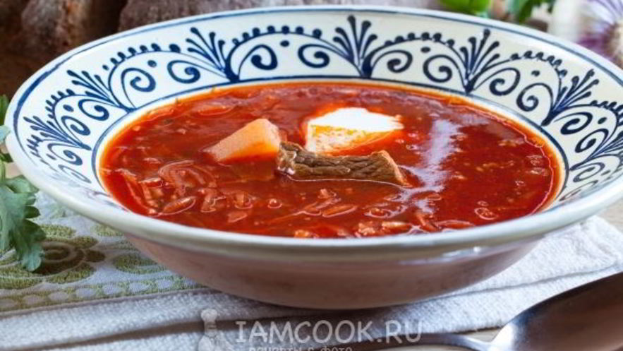Рецепт борща классического с мясом