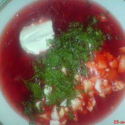 Рецепт Борща красного холодного