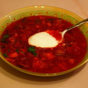 Рецепт Борща на курином бульоне