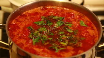 Рецепт борща на курином бульоне