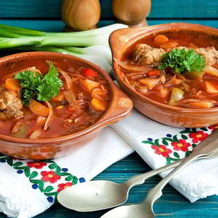 Рецепт Борща на свиных ребрах