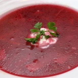 Рецепт Борща нежирного на курином бульоне