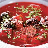 Рецепт Борща с черносливом