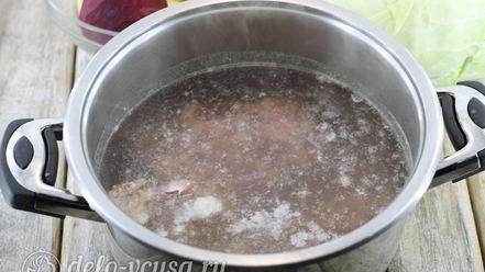 Рецепт борща с говядиной