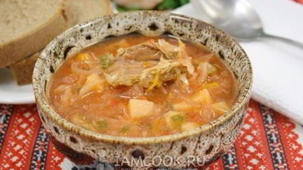 Рецепт Борща с мясом в мультиварке