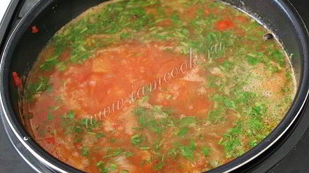 Рецепт борща с мясом в мультиварке