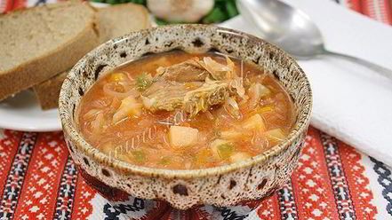 Рецепт борща с мясом в мультиварке