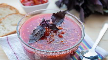 Рецепт борща с пекинской капустой