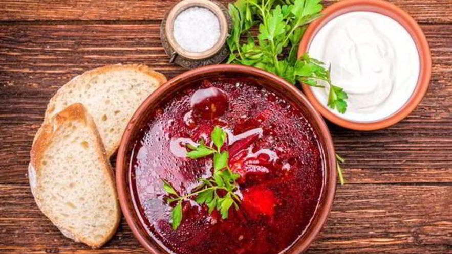 Рецепт борща с семечками