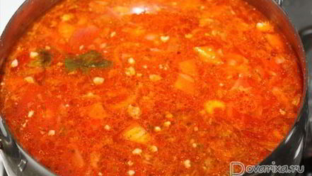Рецепт борща с тушенкой
