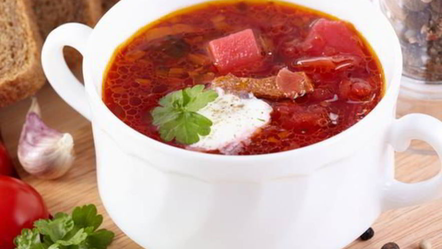 Рецепт борща с вишней