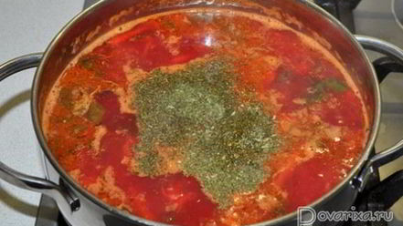 Рецепт борща со свекольной ботвой