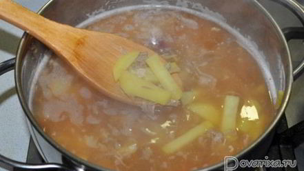 Рецепт борща со свекольной ботвой