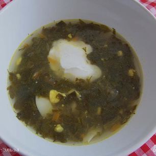 Рецепт Борща зеленого