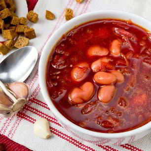 Рецепт Холодного борща с фасолью