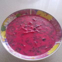 Рецепт Холодного борща с кальмарами