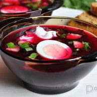 Рецепт Холодного борща со щавелем