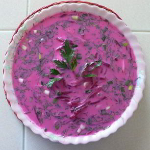 Рецепт Холодного литовского борща